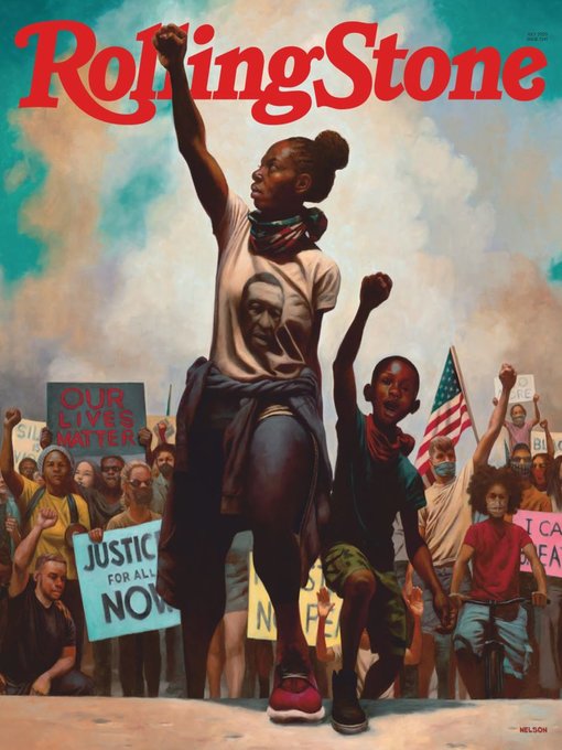 ROLLING STONE magazine side cover  July 2020