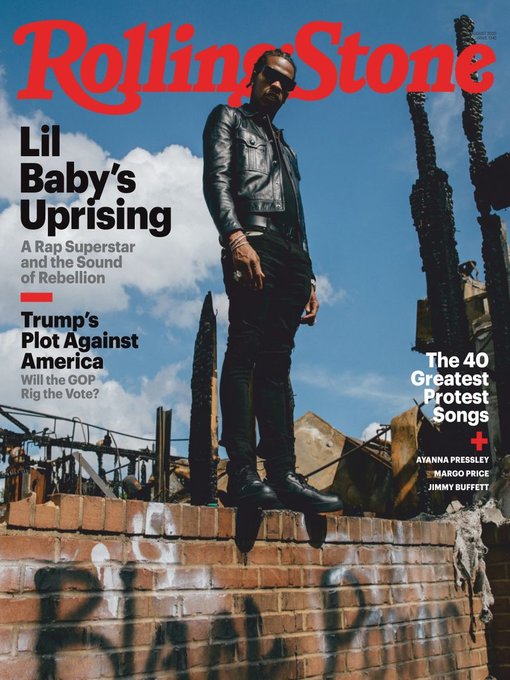 ROLLING STONE magazine side cover  August 2020