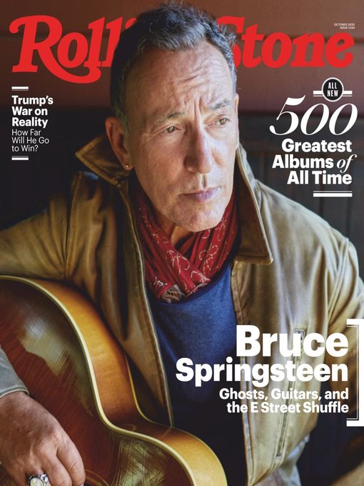 ROLLING STONE magazine side cover  October 2020