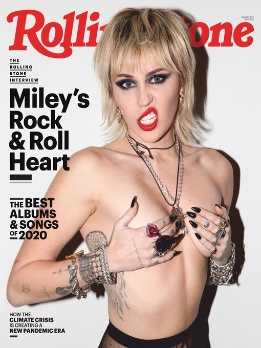 ROLLING STONE magazine side cover  January 2021