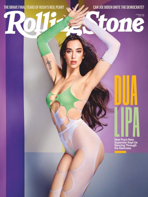 ROLLING STONE magazine side cover  February 2021