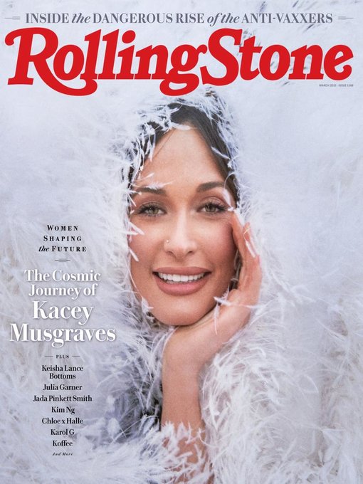 ROLLING STONE magazine side cover  March 2021