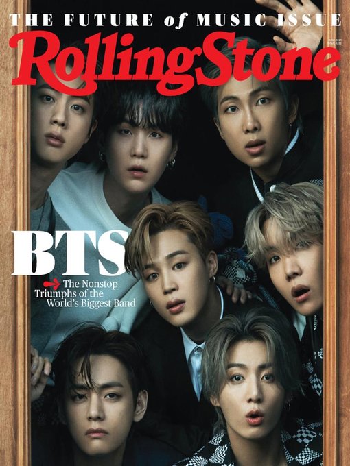ROLLING STONE magazine side cover  June 2021