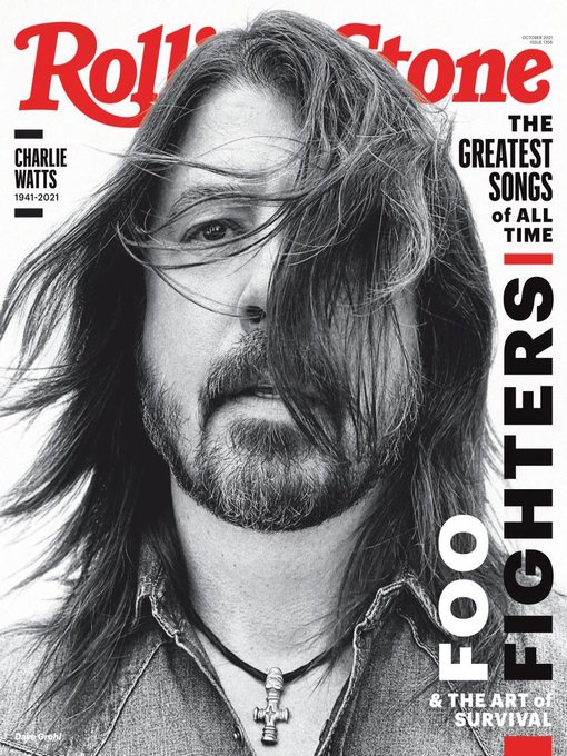 ROLLING STONE magazine side cover  October 2021