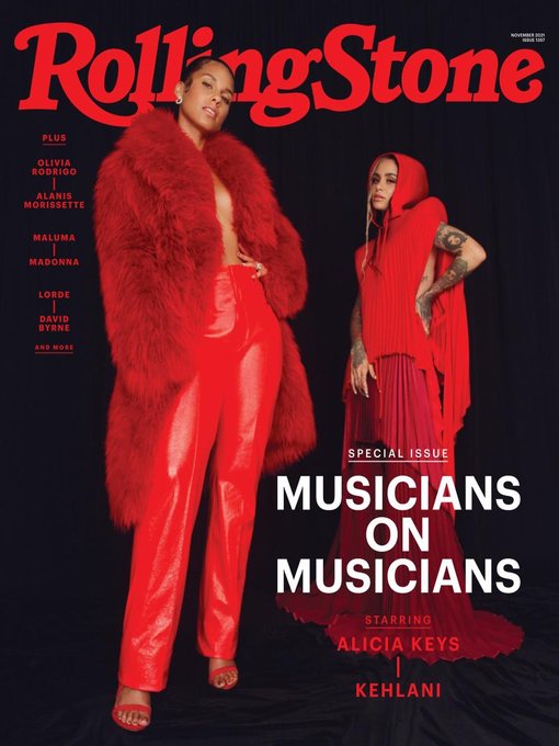 ROLLING STONE magazine side cover  November 2021