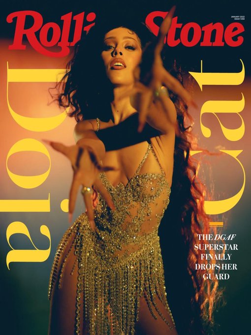 ROLLING STONE magazine side cover  January 2022