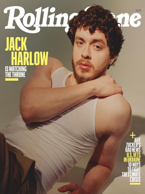 ROLLING STONE magazine side cover  April 2022