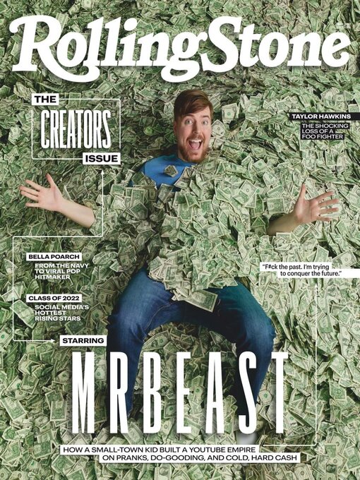 ROLLING STONE magazine side cover  May 2022