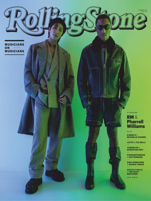 ROLLING STONE magazine side cover  November 2022