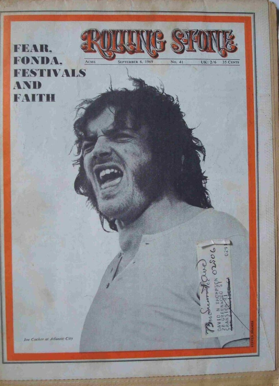 ROLLING STONE magazine side cover Issue 41 6 September 1969