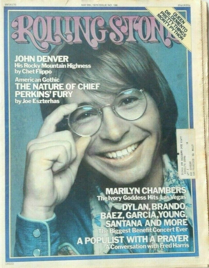 ROLLING STONE magazine side cover Issue 186 8 May 1975