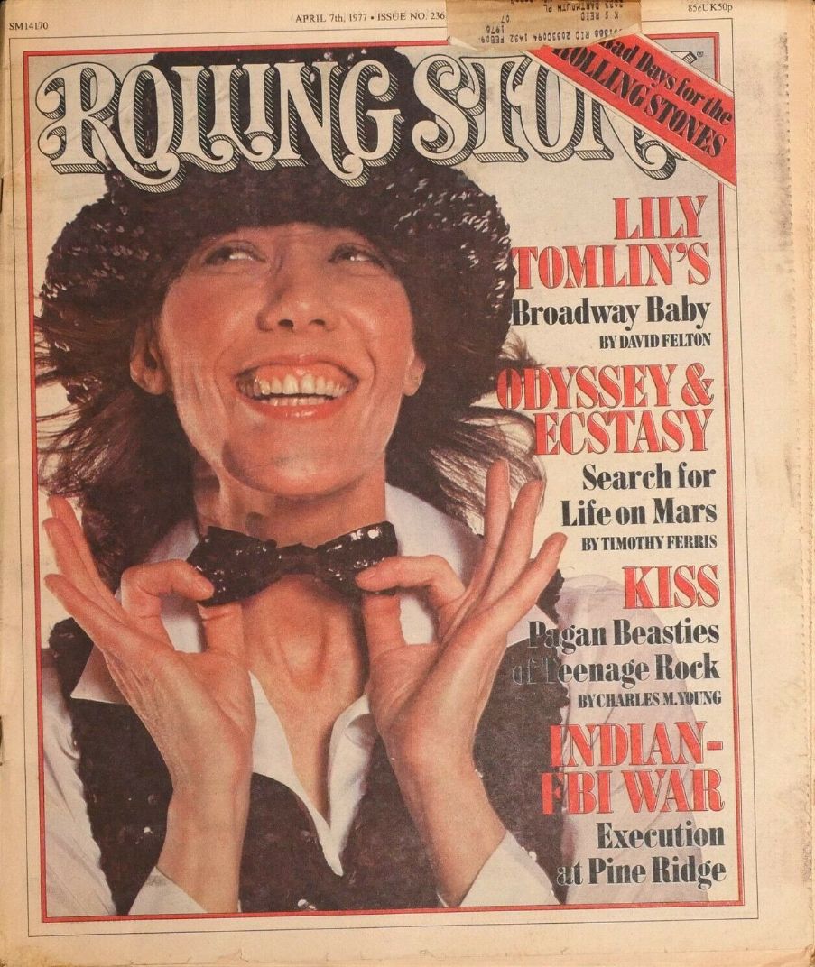 ROLLING STONE magazine side cover Issue 235 7 April 1977