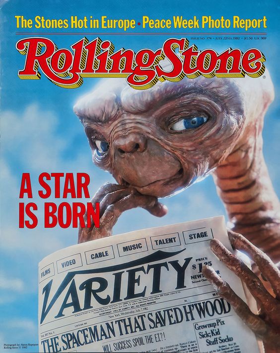 ROLLING STONE magazine side cover Issue 374 22 July 1982