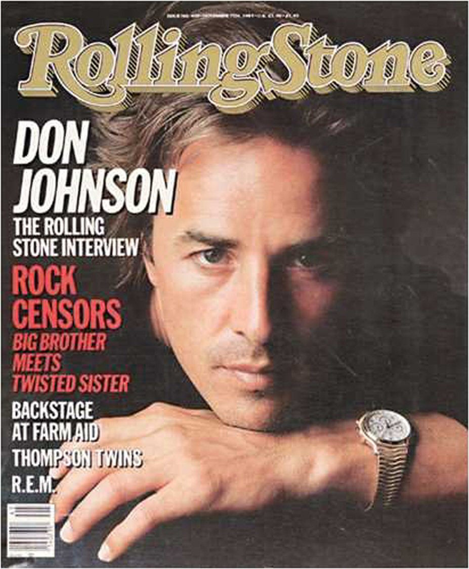ROLLING STONE magazine side cover Issue 460 7 November 1985