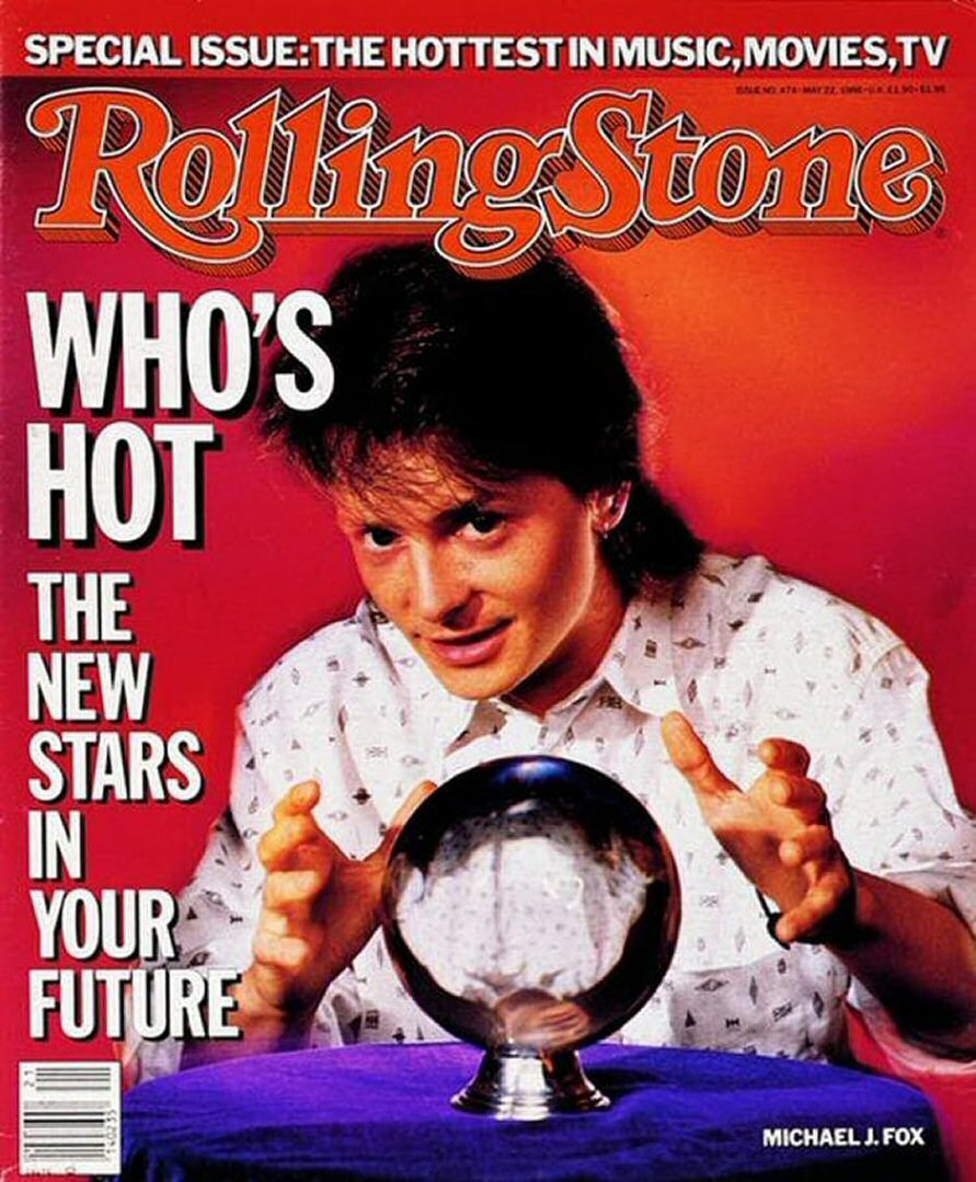 ROLLING STONE magazine side cover Issue 474 22 May 1986