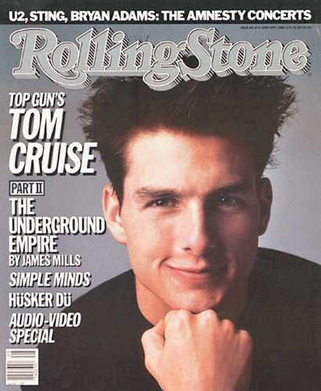 ROLLING STONE magazine side cover Issue 476 19 June 1986