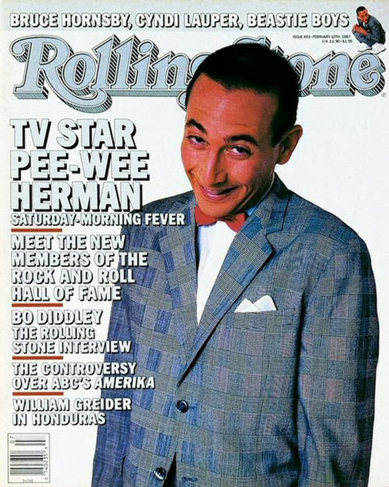 ROLLING STONE magazine side cover Issue 493 12 February 1987