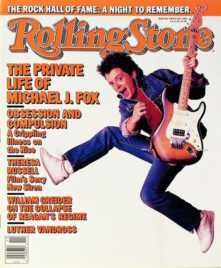 ROLLING STONE magazine side cover Issue 495 12 March 1987