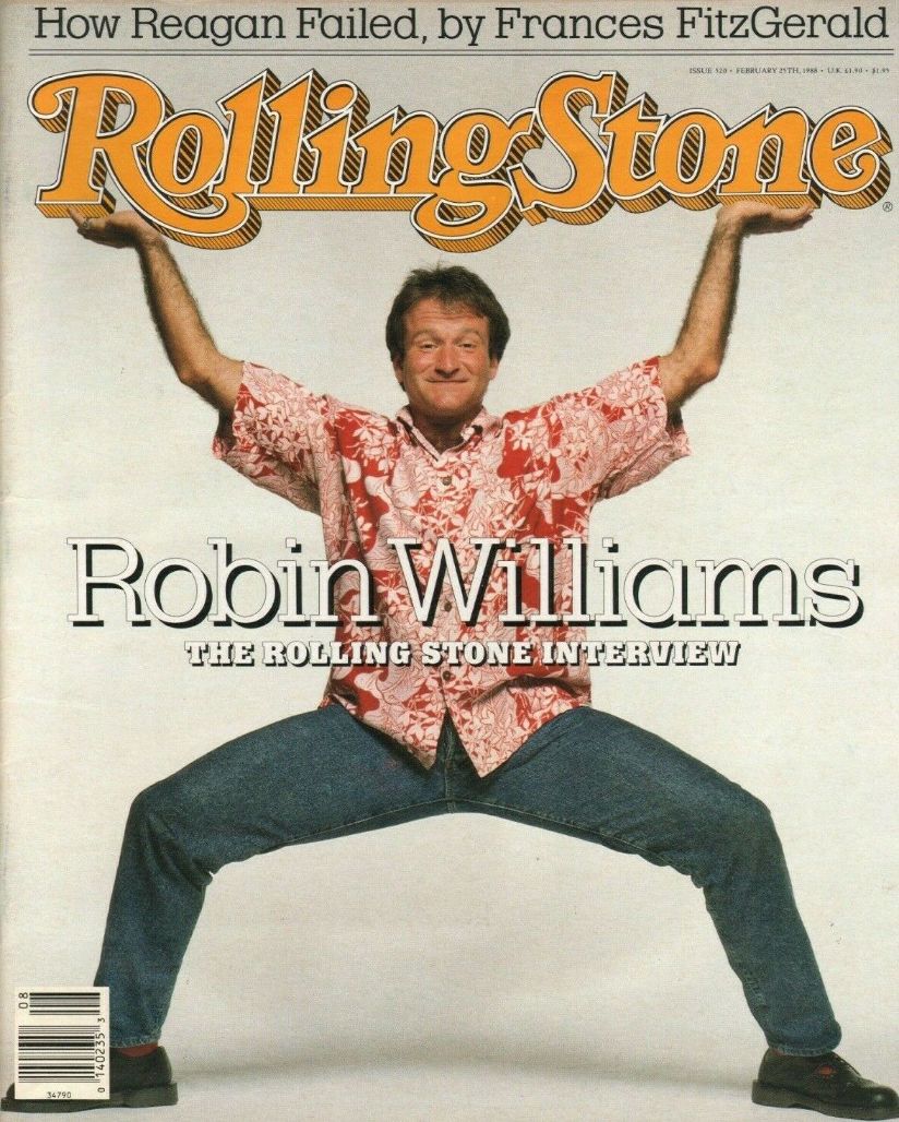 ROLLING STONE magazine side cover Issue 520 25 February 1988