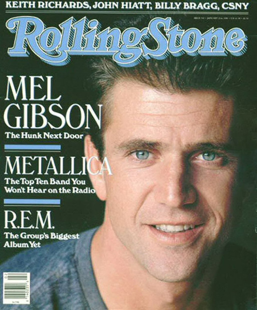 ROLLING STONE magazine side cover Issue 543 12 January 1989