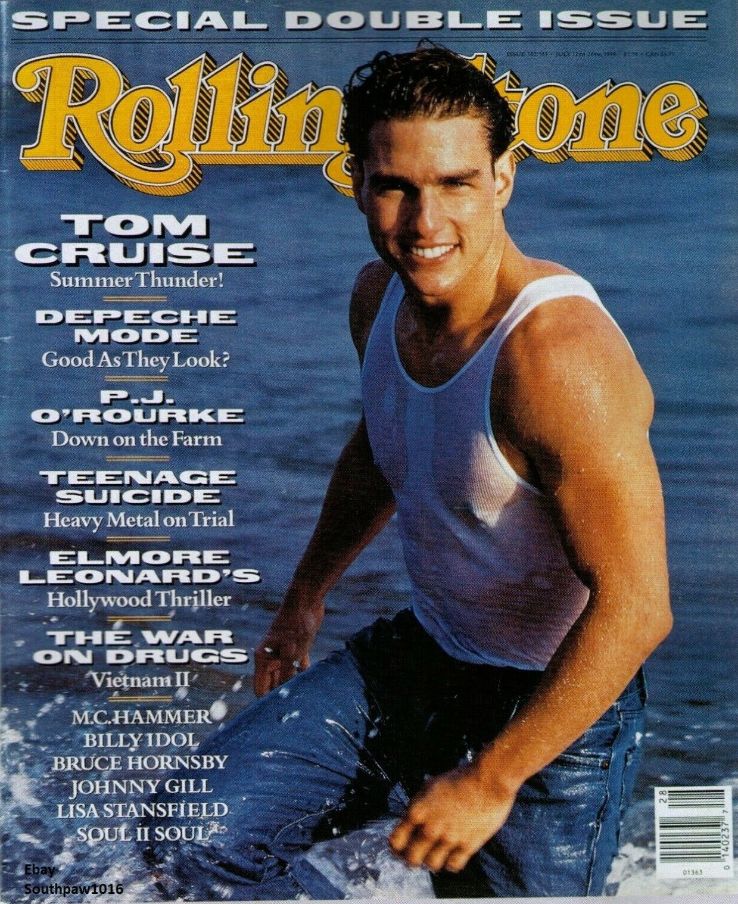 ROLLING STONE magazine side cover Issue 582-583 12 July 1990