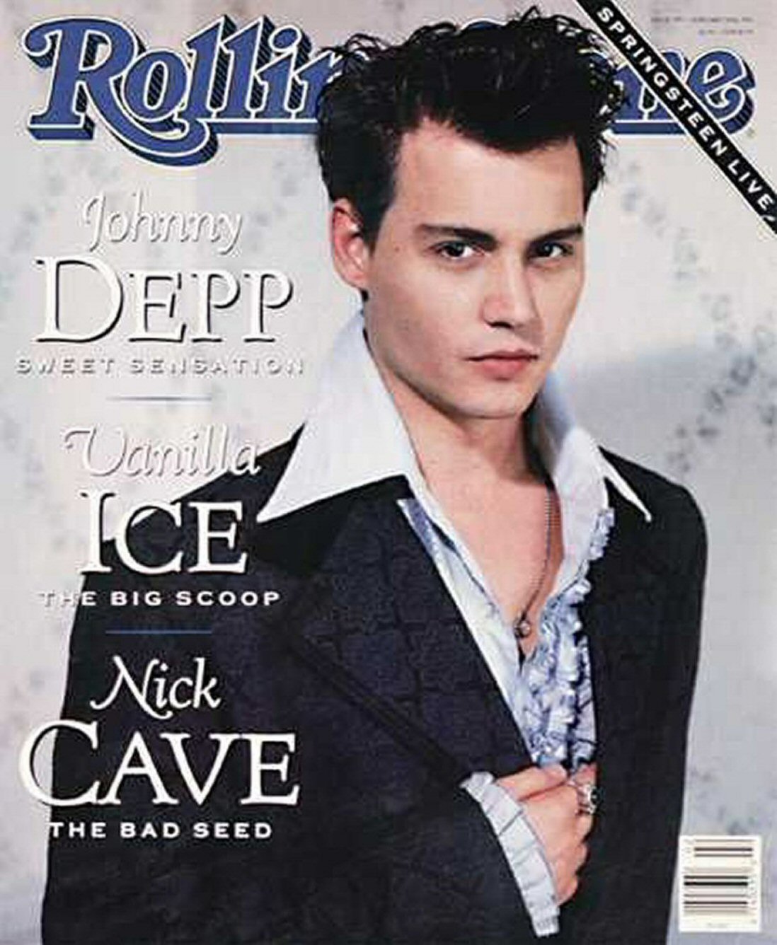 ROLLING STONE magazine side cover Issue 595 10 January 1991