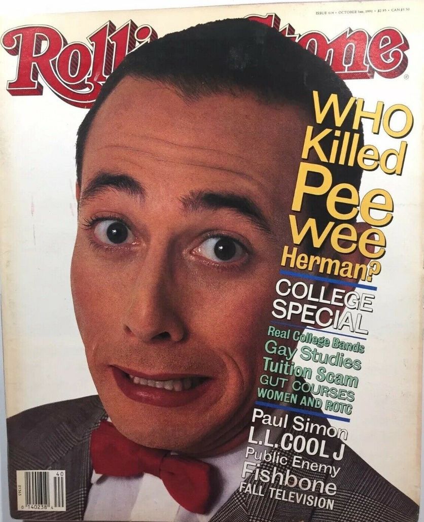 ROLLING STONE magazine side cover Issue 614 3 October 1991