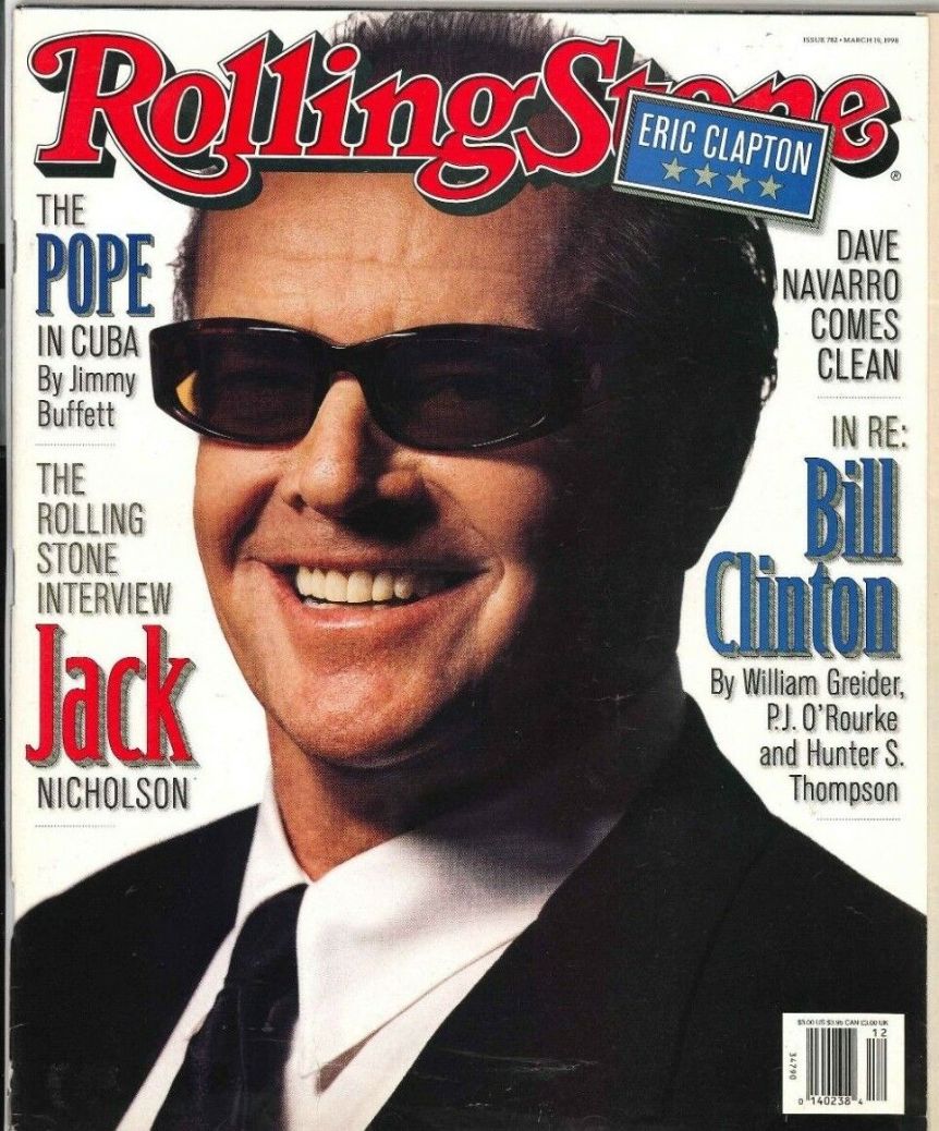ROLLING STONE magazine side cover Issue 782 19 March 1998
