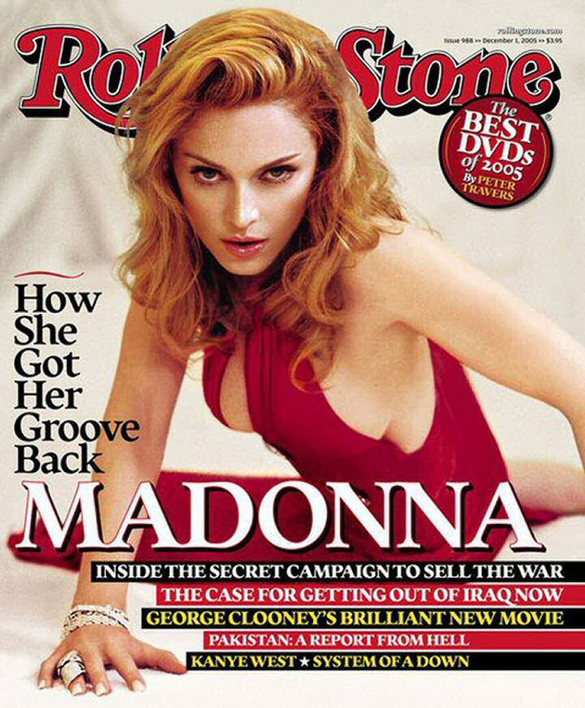 ROLLING STONE magazine side cover Issue 988 1 December 2005