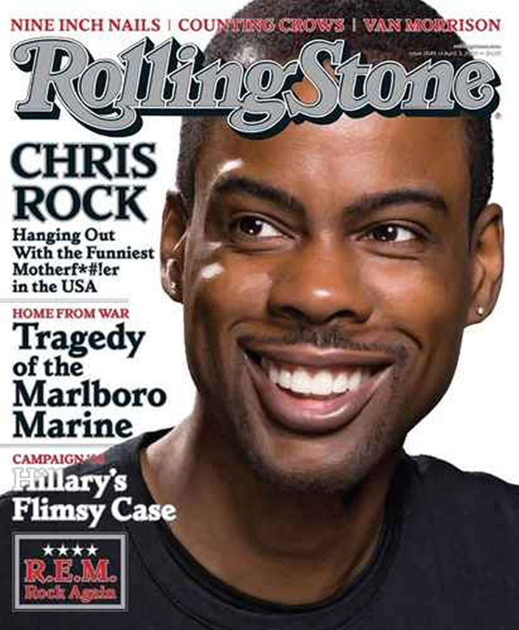 ROLLING STONE magazine side cover Issue 1049 3 April 2008