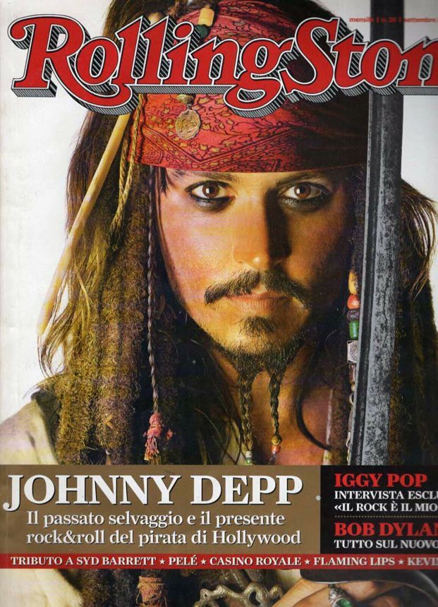 ROLLING STONE ITALY magazine side cover  September 2006