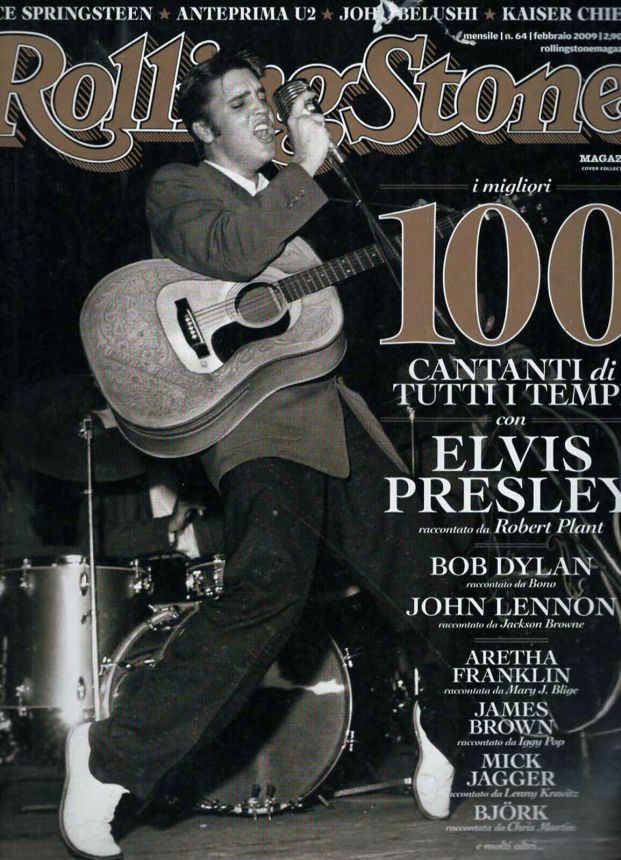 ROLLING STONE ITALY magazine side cover  February 2009