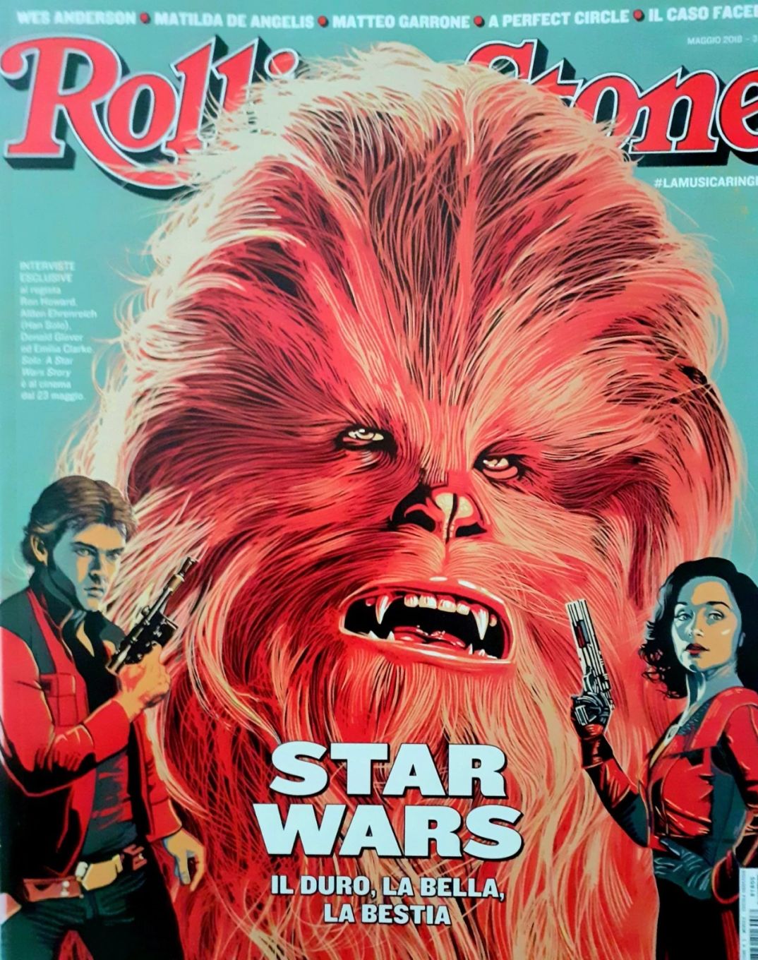 ROLLING STONE ITALY magazine side cover  May 2018