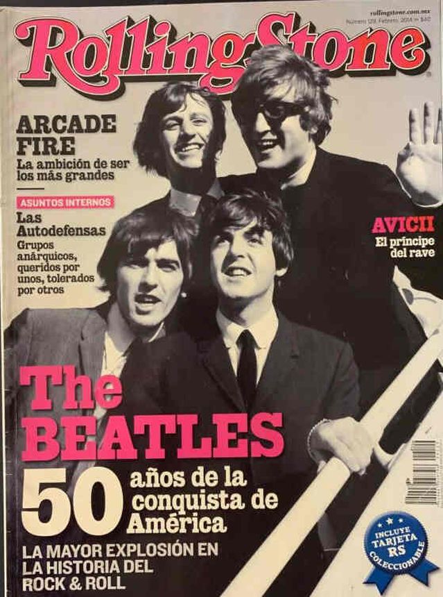 ROLLING STONE (MX) magazine side cover Issue 129  February 2014