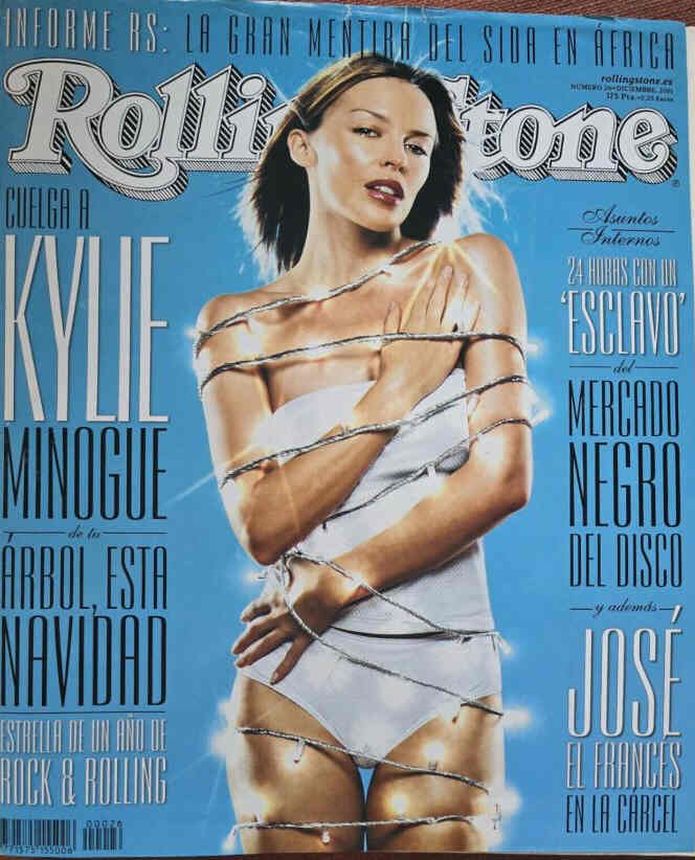 ROLLING STONE SPAIN magazine side cover Issue 26  December 2001