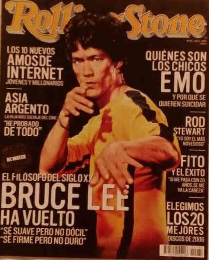ROLLING STONE SPAIN magazine side cover  January 2007