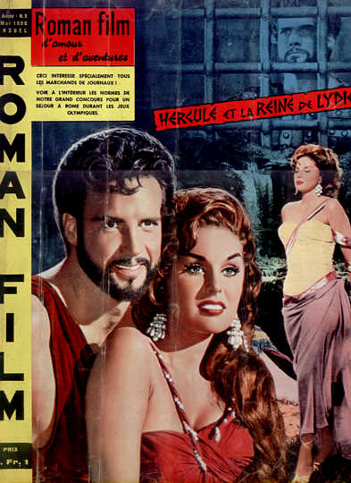 ROMAN FILM DAMOUR ET DADVENTURES magazine side cover May 1960