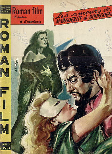 ROMAN FILM DAMOUR ET DADVENTURES magazine side cover October 1960