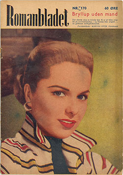 ROMANBLADET magazine side cover Issue 170 28 November 1957