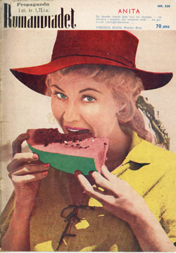 ROMANBLADET magazine side cover Issue 320 13 October 1960