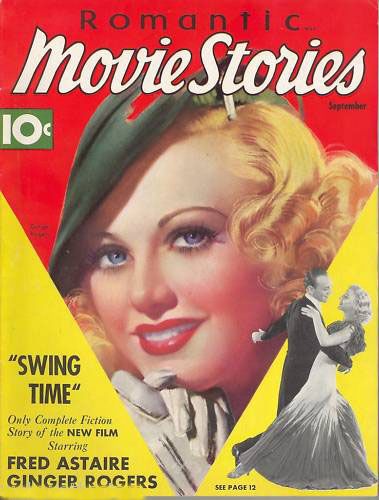 ROMANTIC MOVIE STORIES magazine side cover September 1936