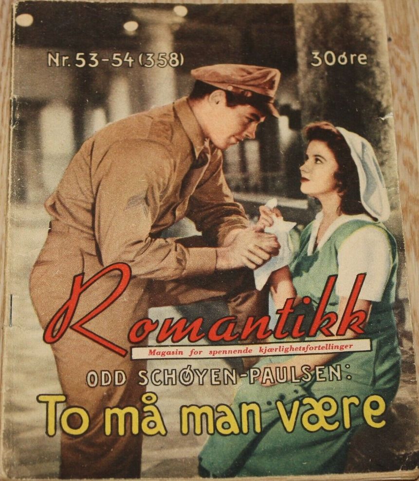 ROMANTIKK magazine side cover Issue 53   1949