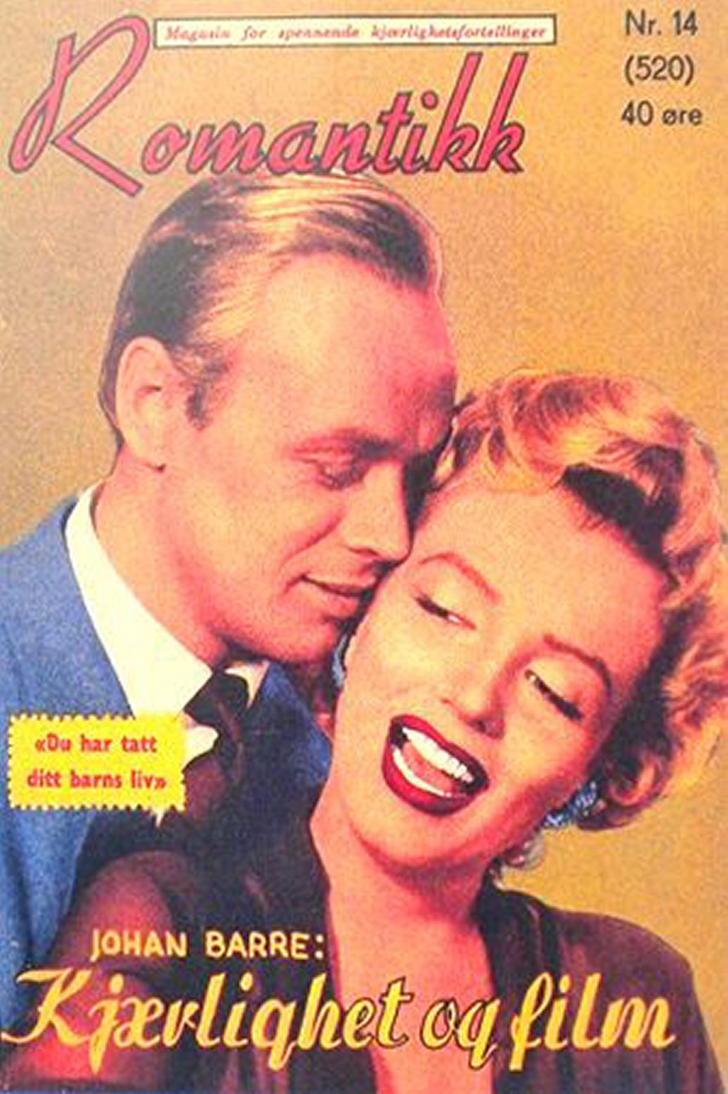 ROMANTIKK magazine side cover Issue 14(520)   1955