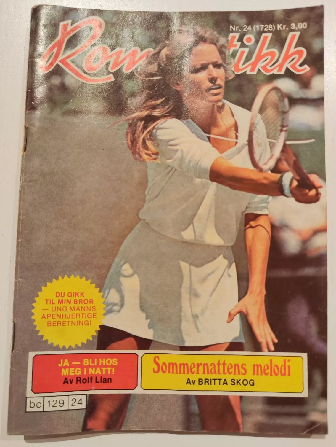 ROMANTIKK magazine side cover Issue 24   1978