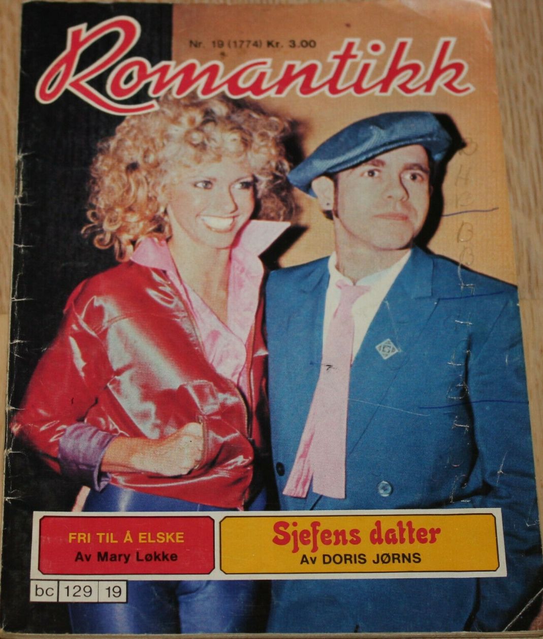 ROMANTIKK magazine side cover Issue 19   1979
