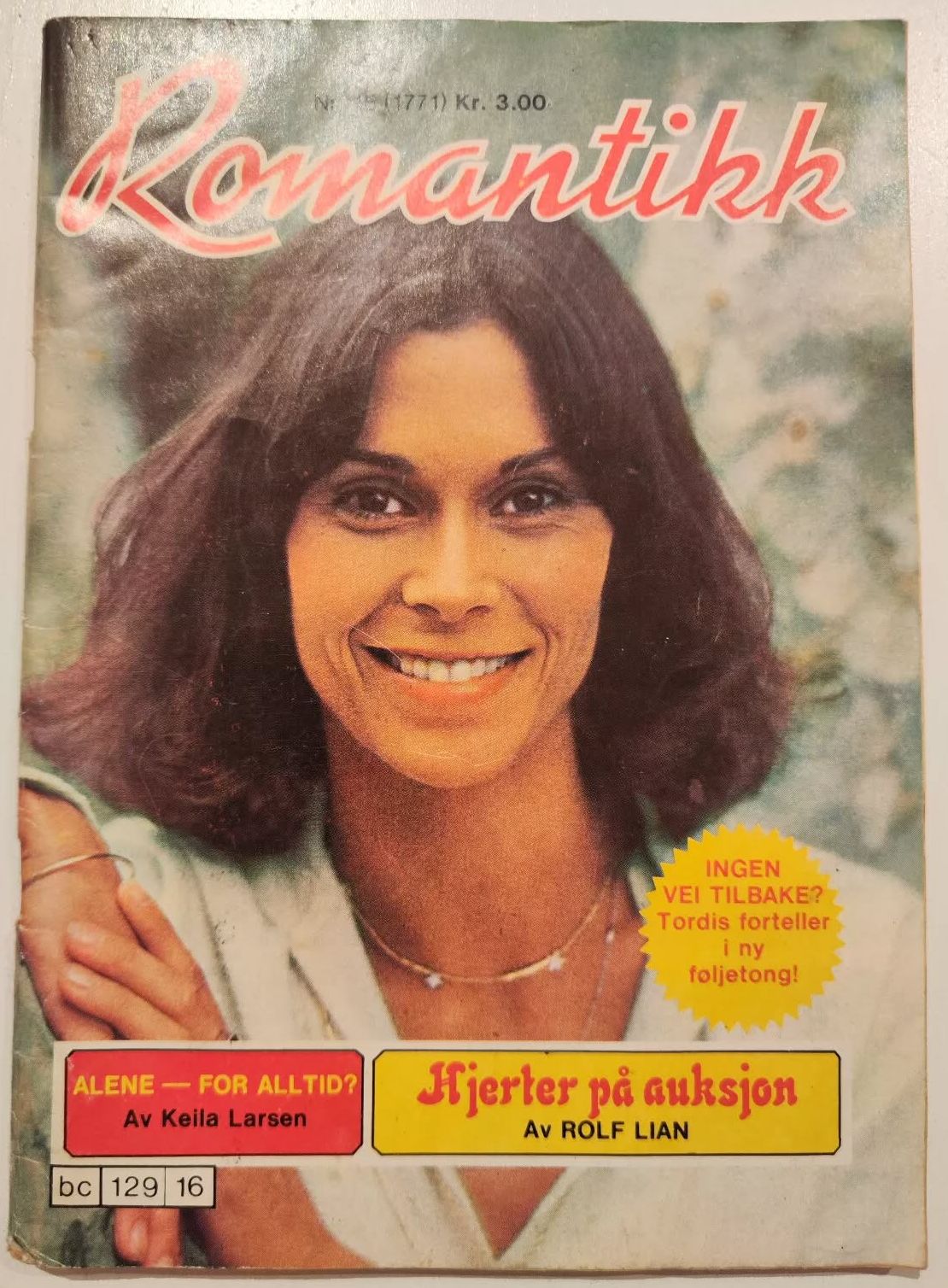 ROMANTIKK magazine side cover Issue 16   1979