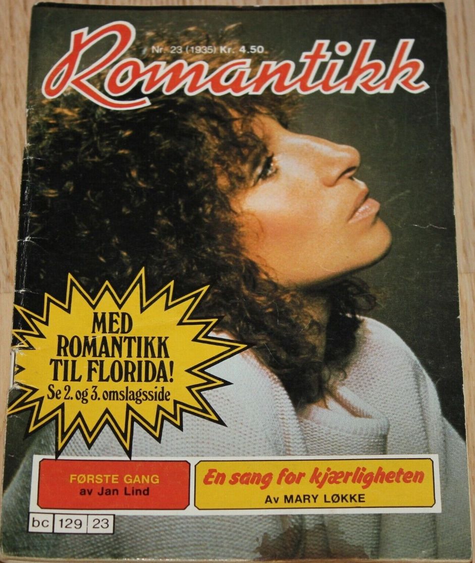 ROMANTIKK magazine side cover Issue 23   1982