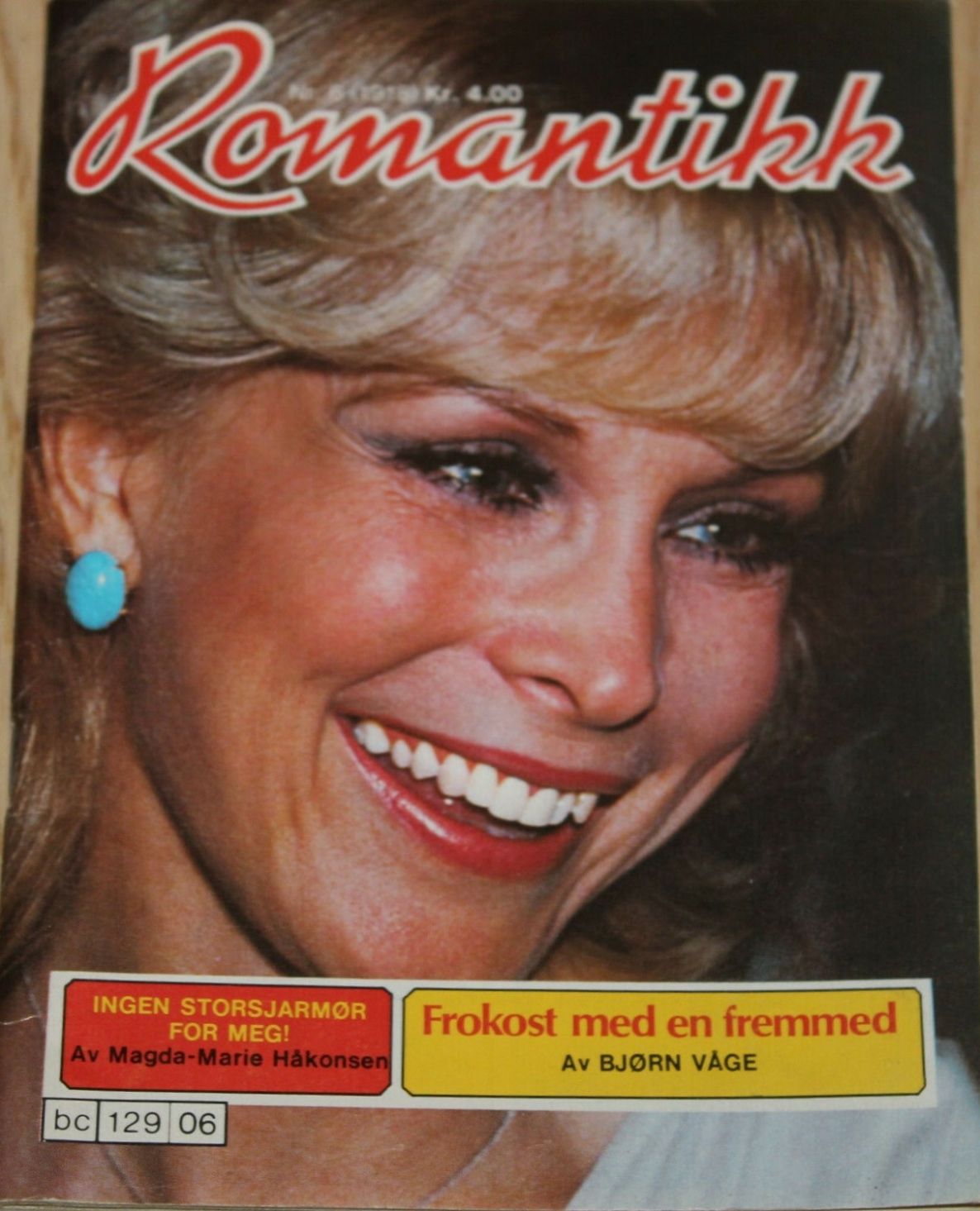ROMANTIKK magazine side cover Issue 6   1982