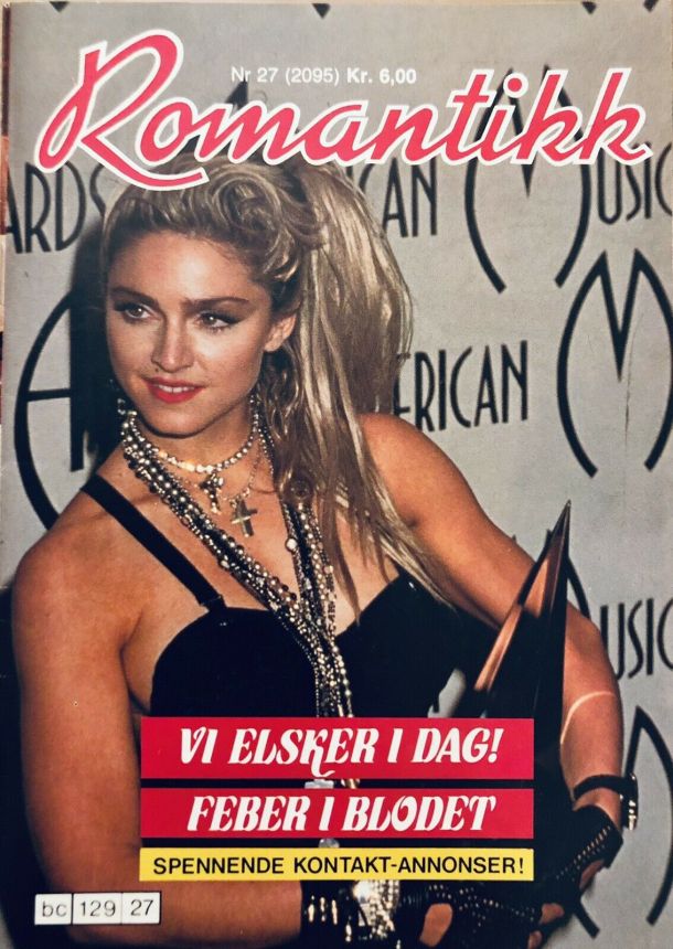 ROMANTIKK magazine side cover Issue 27   1985