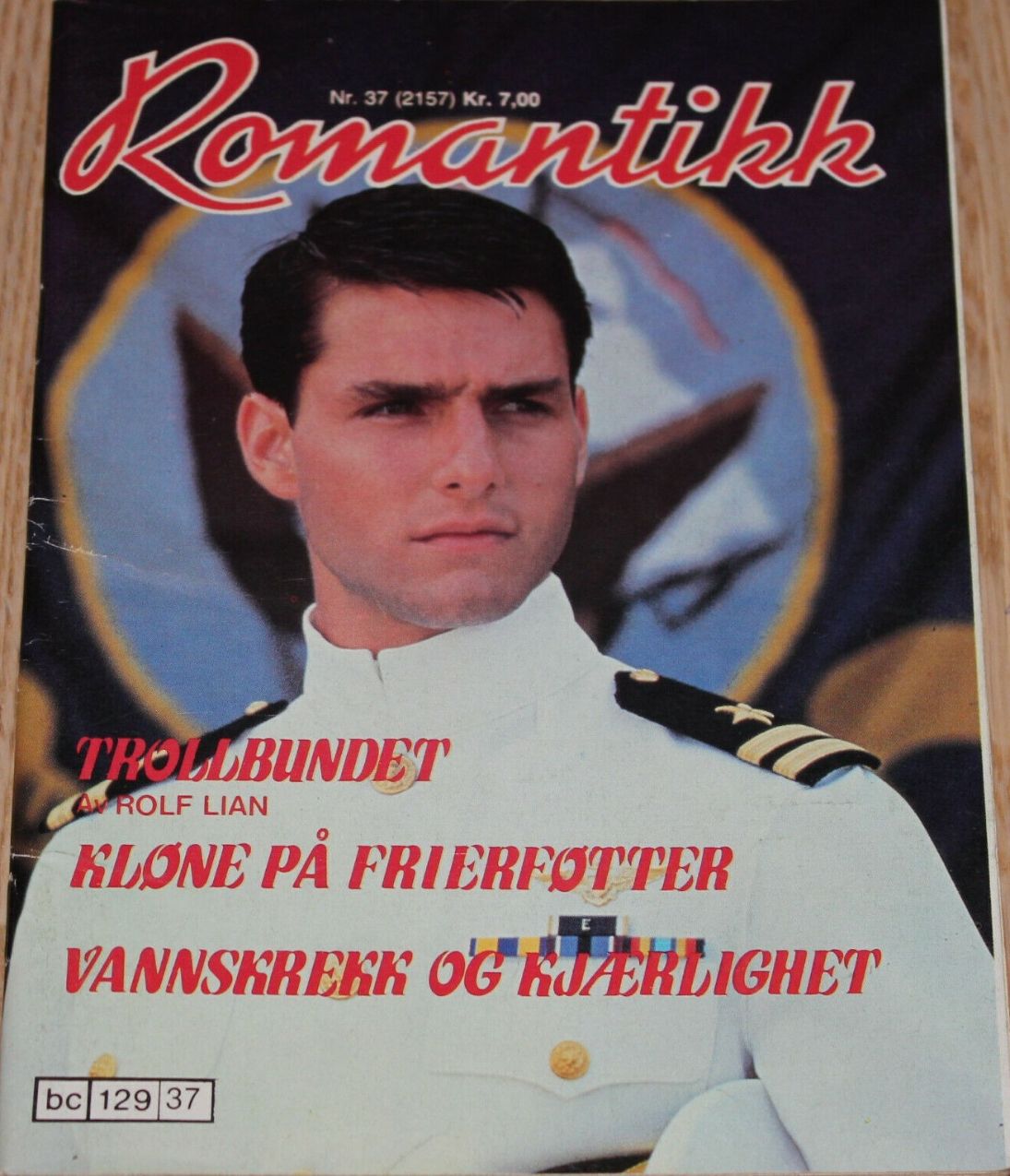 ROMANTIKK magazine side cover Issue 37   1986